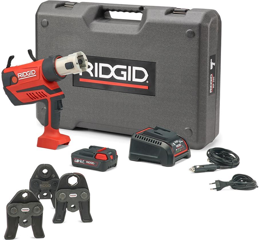 Ridgid RP350-B Kit Standaard 12 - 108 mm basis set Perstang 18V 2.5Ah Li-Ion + bek U 16-20-25