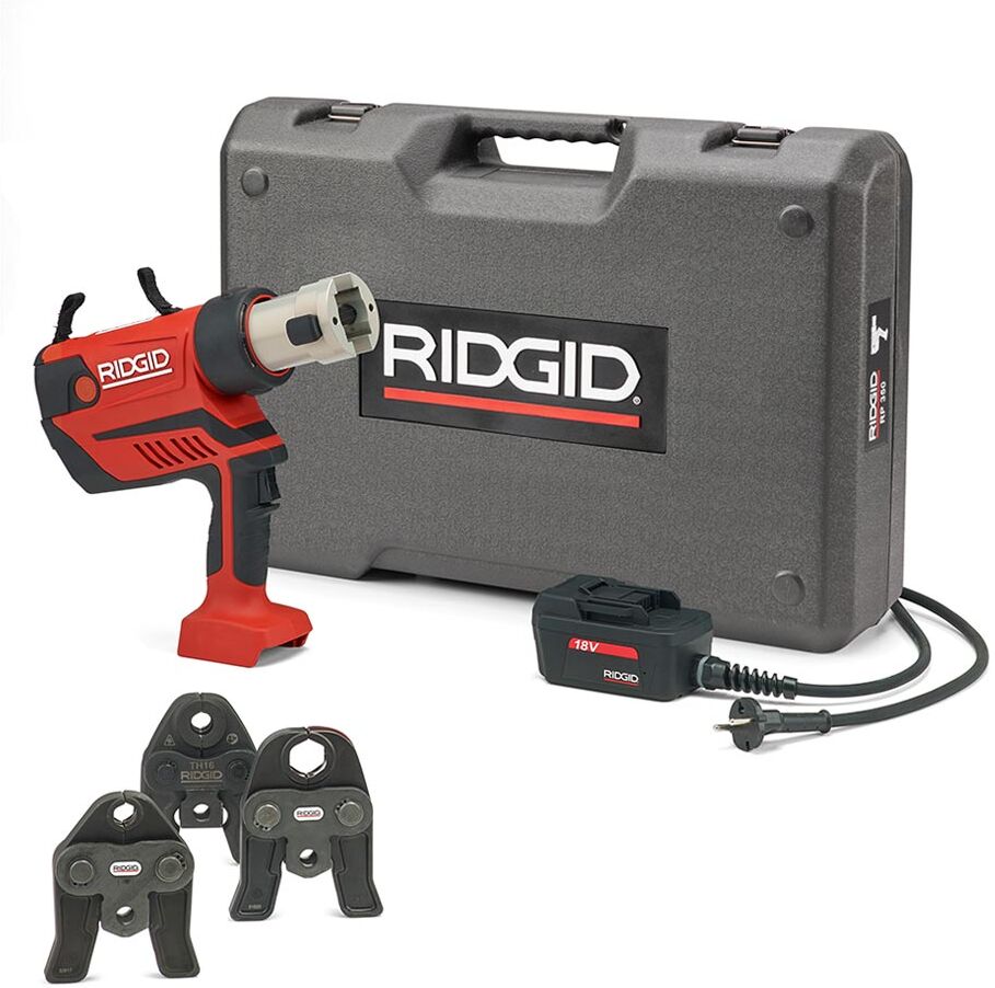 Ridgid RP350-C Kit Standaard 12 - 108 mm basis set Perstang 230V + 3 bekken V 15-22-28