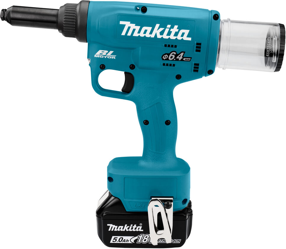 Makita DRV250RTJ Accu Blindklinknageltang t/m 6,4mm 18V 5.0Ah Li-Ion in MBox