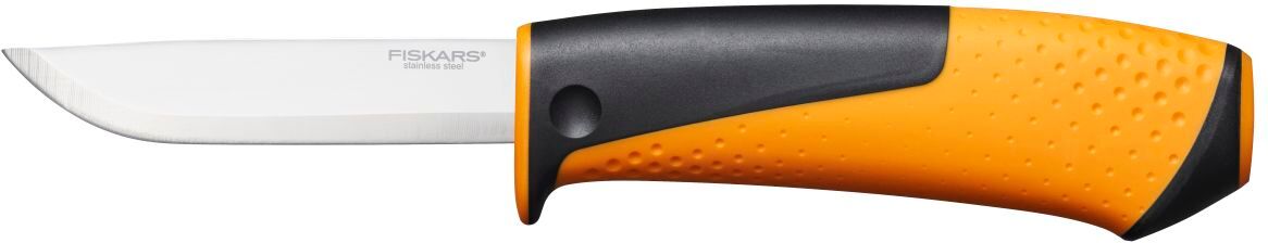 Fiskars 1023618 Universeel mes met slijper (oranje)