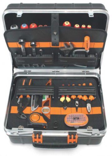 Bahco 4750RCW011VDE 53-delige gereedschapskoffer set VDE met rubber wielen