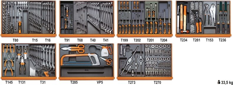 Beta 5908 VI/2T 232-delig assortiment gereedschappen