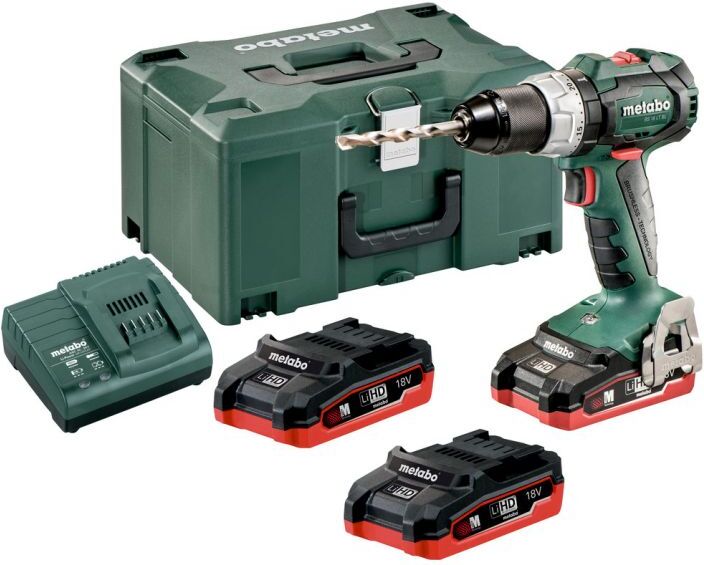 Metabo BS 18 LT BL set Accu-Boorschroefmachine 18V 3 x 3,1Ah Li-Ion BRUSHLESS