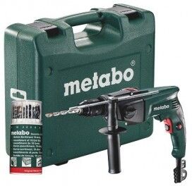 Metabo SBE 760 Klopboormachine + 18-delige boren cassette