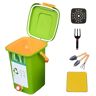 LFLIFENG Compostbak Keuken 2/2,6/4/5 Gallon Compostemmer Bespaar Ruimte En Gemakkelijk Mee Te Nemen Binnencomposter,Style4(20L)-1Set