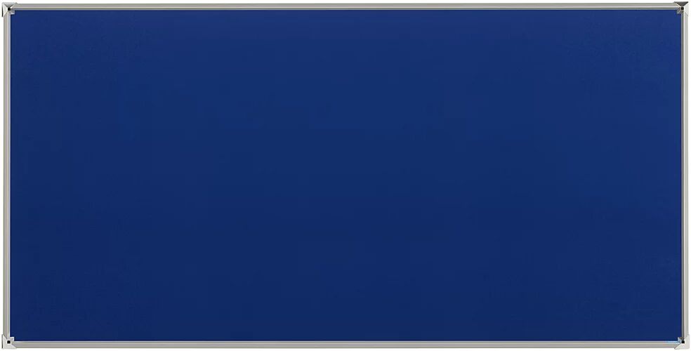 EUROKRAFTpro Premium-prikbord, textielbekleding, blauw EUROKRAFTpro