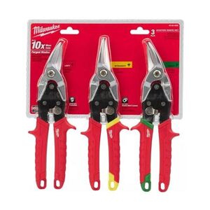 Milwaukee 48224533 Plåtsaxsats 3 Delar, Handverktyg