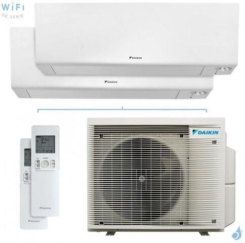 Climatisation bi-split DAIKIN Perfera 3MXM68A9 FTXM-R 6.8kW tailles 1.5 + 6 - CTXM15R + FTXM60R