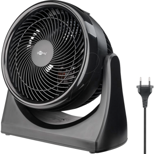 GOOBAY 59516 - Bodenventilator, schwarz, 9 Zoll