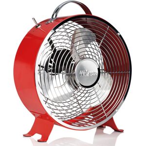 Retro Standventilator Schalter 2-Stufen Raumkühler Ventilator Handgriff Tristar VE-5963 rot