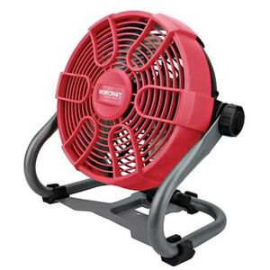 VETERKO VENTILATOR 23cm kabellos Leistungsaufnahme 26W 2 Leistungsstufen Schwarz Rot