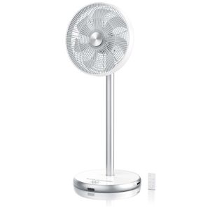 Brandson - Standventilator mit DC Motor - ECO Energiesparend - 9 Geschwindigkeiten - Ventilator mit Fernbedienung - Timer - 100° Oszillation - LED