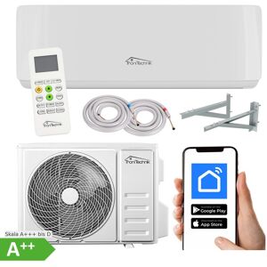 TroniTechnik® SPLIT Klimagerät 5in1 Klimaanlage Set REYKIR 9000 BTU inkl. Heizung, Filter, UVC, Wandhalterung, Zubehör