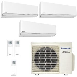 Panasonic Trio Split 2.0+2.0+2.0 kW CU-3Z52TBE CS-Z20ZKEW CS-Z20ZKEW CS-Z20ZKEW Klimaanlagen Z Etherea Weiß WiFi R-32