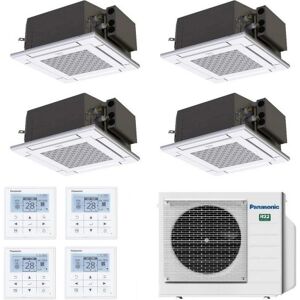 Panasonic 3.5+3.5+3.5 kW Trio Split Kassettengerät CU-3Z68TBE S-36PY3E S-36PY3E S-36PY3E Klimaanlagen 60 x 60 4 wege Steuerdraht