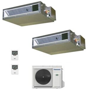 Panasonic 3.5+3.5 kW Duo Split Kanaleinbaugeräte CU-2Z50TBE CS-Z35UD3EAW CS-Z35UD3EAW Klimaanlagen 12000+12000 Btu