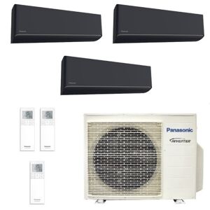 Panasonic Trio Split 2.0+2.0+2.0 kW CU-3Z52TBE CS-XZ20ZKEW-H CS-XZ20ZKEW-H CS-XZ20ZKEW-H Klimaanlagen Etherea Graphitgrau WiFi