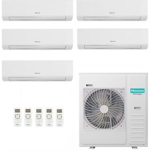 Hisense Penta Split Energy Ultra 9+9+9+9+9 5AMW125U4RTA 5 split KE25MR01G Klimaanlagen WiFi Wand