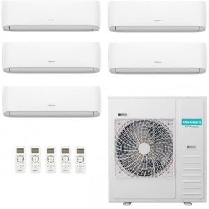 Hisense Penta Split Hi Comfort 9+9+9+9+9 5AMW125U4RTA 5 split CF25YR04G Klimaanlagen WiFi Wand