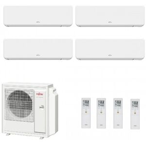 Fujitsu Quadri Split 9+9+9+9 KG WiFi AOYG30KBTA4 ASYG09KGTF ASYG09KGTF ASYG09KGTF ASYG09KGTF Klimaanlage Weiß R-32