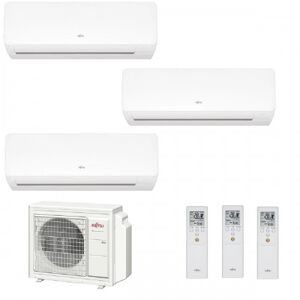 Fujitsu Trio Split KM WiFi 7+9+9 AOYG24KBTA3 ASYG07KMCF ASYG09KMCF ASYG09KMCF Klimaanlage Weiß R-32 Klimaanlage