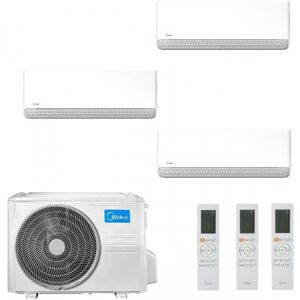 Midea Trio Split 12+12+12 Btu Breezeless E M3OA-27HFN8-Q con 3 unità MSCB1BU-12HRFN8 Klimaanlagen R-32 WiFi 3.5+3.5+3.5 kW