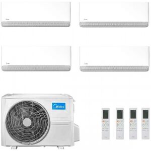 Midea Quadri Split 9+12+12+12 Btu Breezeless E M4O-36FN8-Q MSCB1BU-09HRFN8 + 3x MSCB1BU-12HRFN8 Klimaanlagen R-32 WiFi