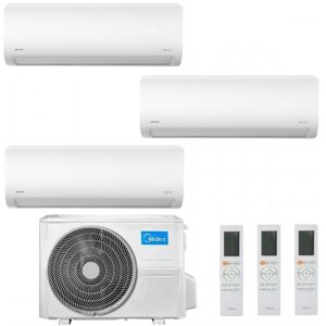 Midea Trio Split 12+12+12 Btu Xtreme Pro GREEN M3OA-27HFN8-Q con 3 unità MSAGBU-12HRFN8/GR Klimaanlagen WiFi 3.5+3.5+3.5 kW