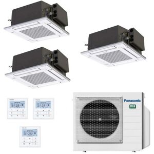 Panasonic 2.5+2.5+2.5 kW Trio Split Kassettengerät CU-3Z68TBE S-25PY3E S-25PY3E S-25PY3E Klimaanlagen 60 x 60 4 wege Steuerdraht