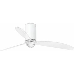 Lorefar (FARO) Faro MINI TUBE FAN LED matt weiß/transparent Deckenventilator mit DC SMART...