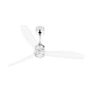 Lorefar (FARO) Faro JUST FAN LED chrom Deckenventilator mit DC Motor 128cm EEK E [A-G]