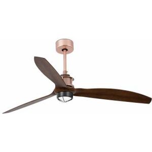 Lorefar (FARO) Faro JUST FAN LED kupfer/holz Deckenventilator mit DC Motor 128cm EEK E [A-G]