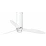 Lorefar (FARO) Faro TUBE FAN LED matt weiß/transparent Deckenventilator mit DC Motor 128cm...