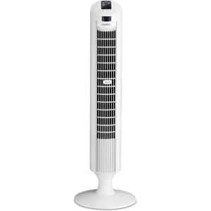 Deuba Tårnventilator Hvid 84cm Inkl. Fjernbetjening