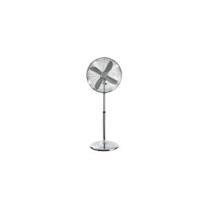 NordicHome 45 cm metal floor stand fan, chrome