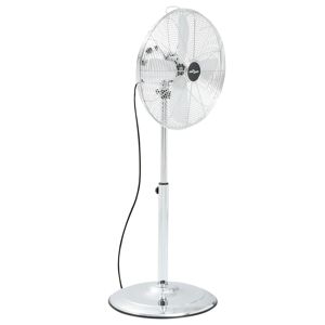 vidaXL gulvventilator 40 cm 3 hastigheder krom