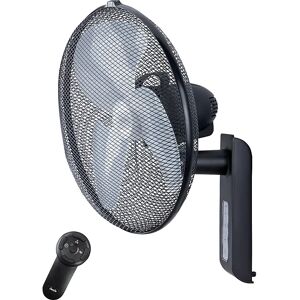 kaiserkraft Ventilador de pared, con mando a distancia, antracita mate