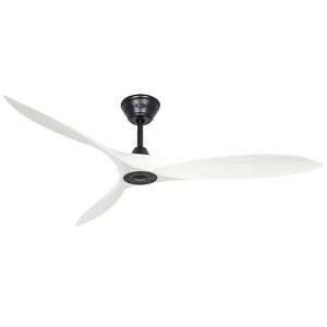 kaiserkraft Ventilador de techo ECO AIRSCREW, Ø del aspa 1520 mm, blanco mate / negro mate