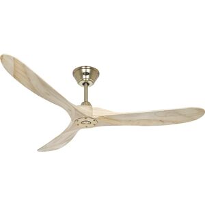 kaiserkraft Ventilador de techo ECO GENUINO, Ø del aspa 1520 mm, natural / latón