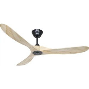 kaiserkraft Ventilador de techo ECO GENUINO, Ø del aspa 1520 mm, natural / negro mate