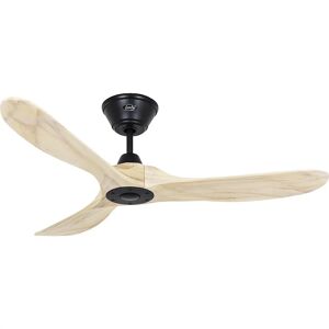 kaiserkraft Ventilador de techo ECO GENUINO, Ø del aspa 1220 mm, natural / negro mate