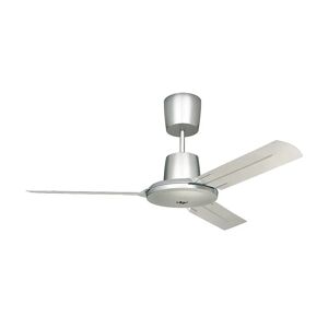 kaiserkraft Ventilador de techo TROPICAL, Ø del aspa 1420 mm, pintura gris luminoso / pintura blanca