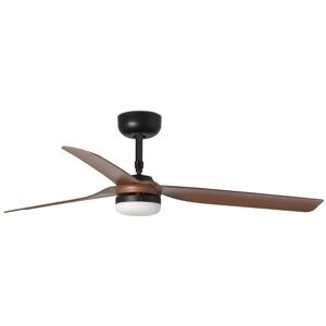 Faro Ventilador De Techo  Barcelona 33817wp-21 Punt Led Smart Fan Negro/madera