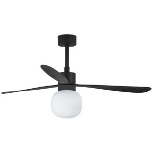 Faro Ventilador De Techo  Barcelona 33761wp-26 Amelia Negro/negro Motor Dc, Smart Fan