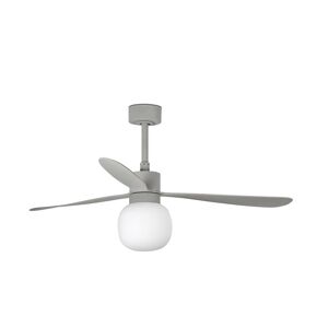 Faro Ventilador De Techo  Barcelona 33762wp-27 Amelia Gris/gris Motor Dc, Smart Fan