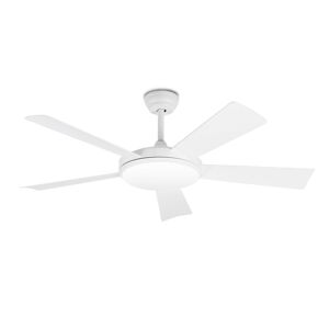 Faro Ventilador De Techo  Barcelona 33803wp Saona Led Smart Fan Blanco