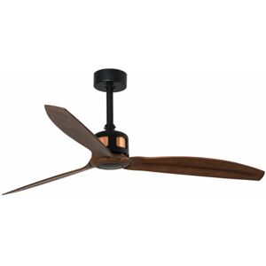 Faro Ventilador De Techo  Barcelona 33451 Copper Negro Mate