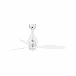 Faro Ventilador De Techo  Barcelona 33382-9 Mini Eterfan Led Transparente