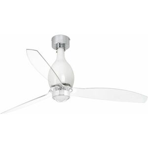 Faro Ventilador De Techo  Barcelona 33025-9 Mini Eterfan Led Blanco Mate