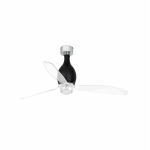 Faro Ventilador De Techo  Barcelona 33027wp-10 Mini Eterfan Led Smart Fan Negro Mate